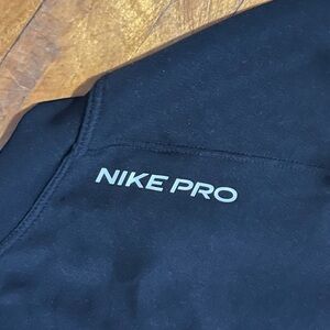 Womens Nike Pro Dri Fit Long Sleeve Shirt Crew Training Black Size Woman’s XS